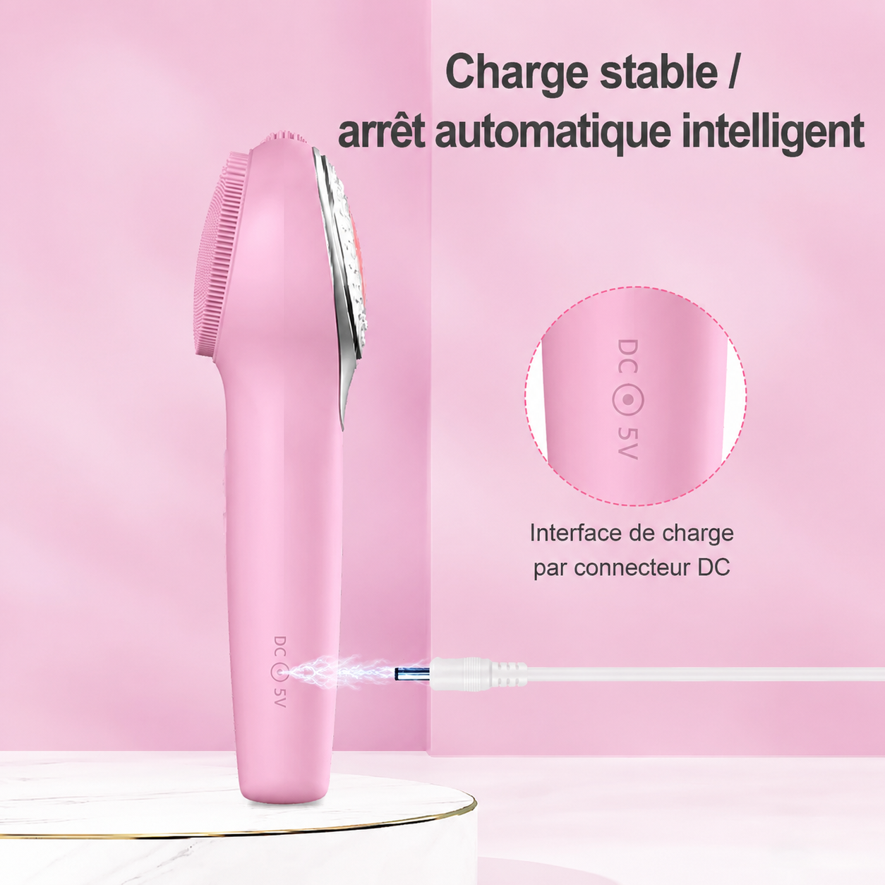 Teenydeer Brosse Nettoyante Visage Sonique et Chauffante