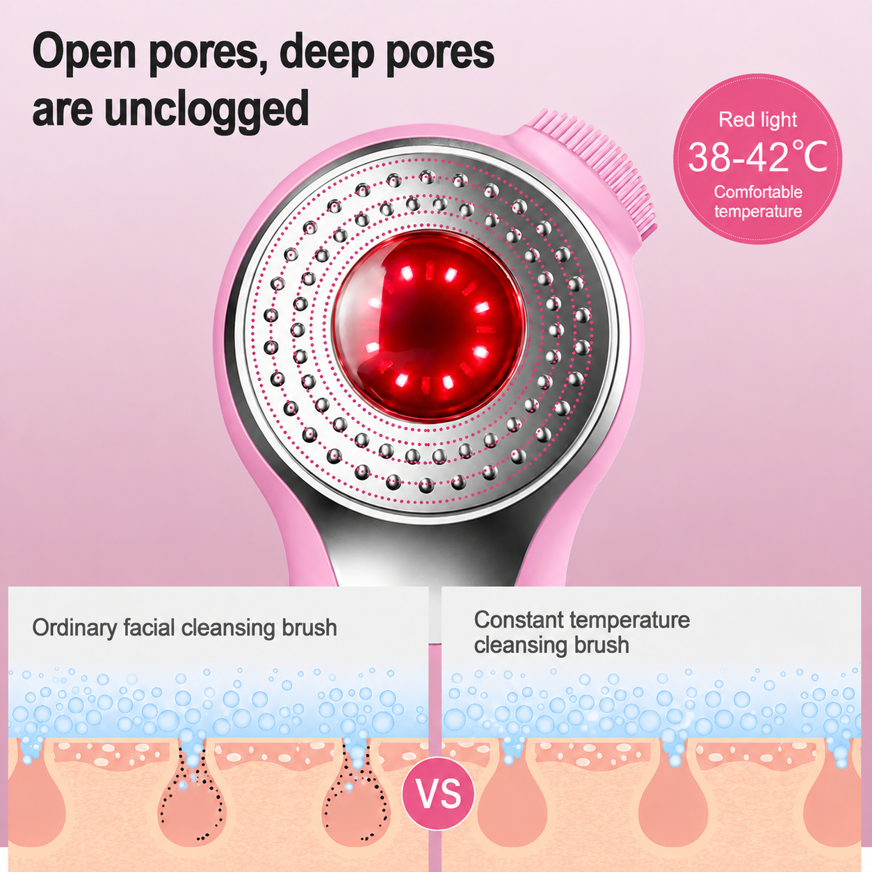 Teenydeer Heated Sonic Facial Cleansing Brush