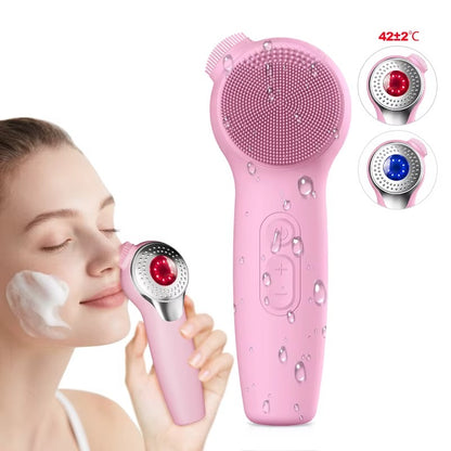 Teenydeer Brosse Nettoyante Visage Sonique et Chauffante